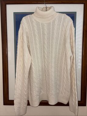 Zara cable knit turtleneck sweater!